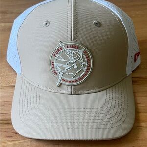 Pure Lure Beige and White Cap